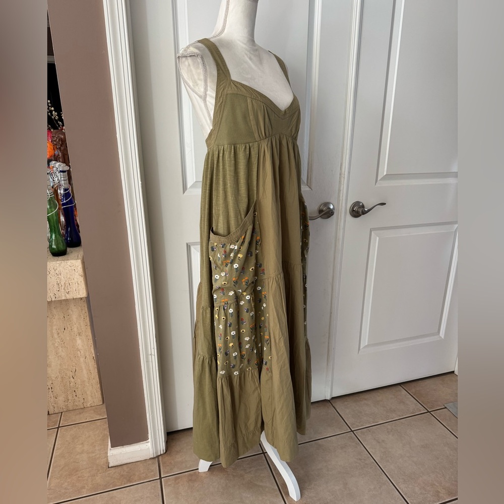 Anthro Daily Practice Top Tier Utility
Sweetheart Midi Dress. Size M. MSRP $138 - Picture 7 of 16